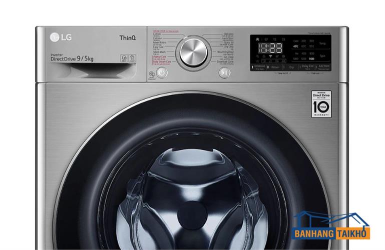Bảng điều khiển của máy giặt sấy LG