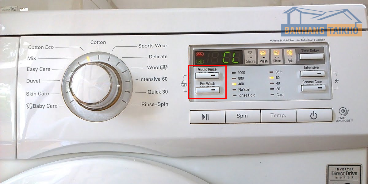 máy giặt LG báo lỗi CL 1