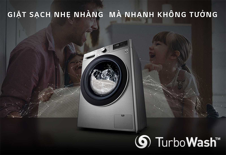 LG TurboWash giặt nhanh chỉ 59 phút