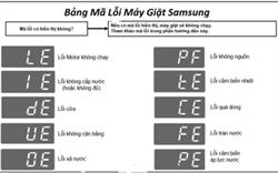 10+ mã lỗi thường gặp trên máy giặt Samsung và cách khắc phục