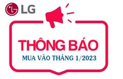 Chương trình hỗ trợ mua vào máy điều hòa LG RAC tháng 1/2023
