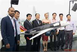 Panasonic SKY SERIES quảng cáo trên thân máy bay Vietjet Air