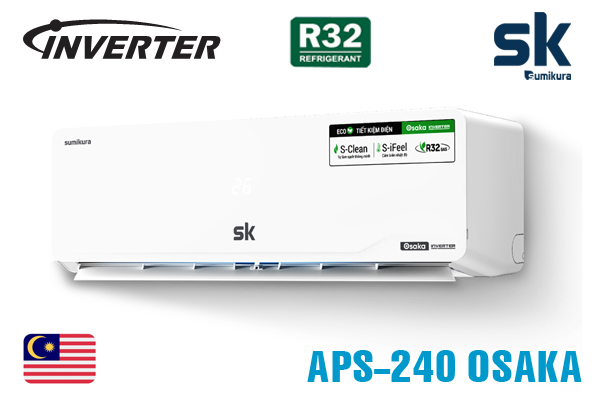 APS/APO-240 OSAKA, Điều hòa Sumikura 24000BTU 1 chiều Inverter