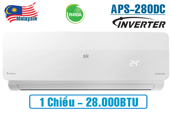 APS/APO-280DC, Điều hòa Sumikura 28000BTU 1 chiều Inverter 