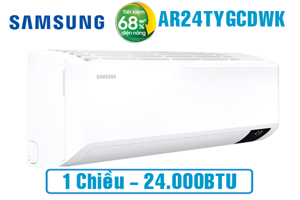 AR24TYGCDWKNSV, Điều hòa Samsung 24000BTU inverter Wind-Free