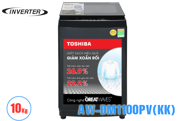 Máy giặt Toshiba 10 Kg inverter AW-DM1100PV(KK) lồng đứng giá rẻ
