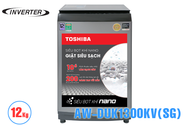 Máy giặt Toshiba 12 Kg inverter lồng đứng AW-DUK1300KV(SG) giá rẻ
