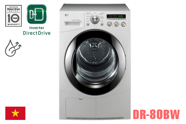 Máy sấy LG DR-80BW 8kg Dual Inverter [Giá buôn]