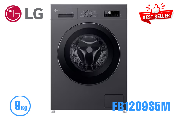 Máy giặt LG FB1209S5M inverter 9Kg cửa ngang [Màu đen]