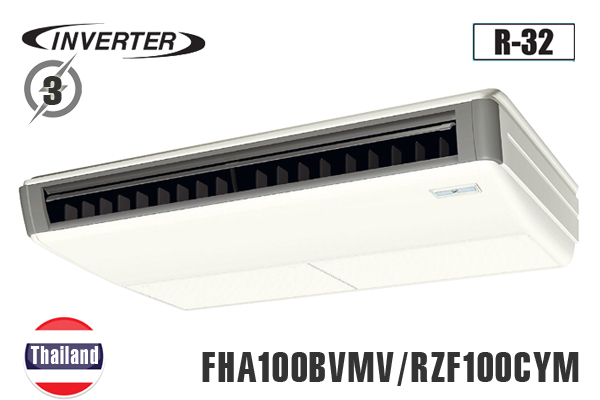 FHA100BVMV/RZF100CYM, Điều hòa áp trần Daikin 34000BTU inverter 3 Pha