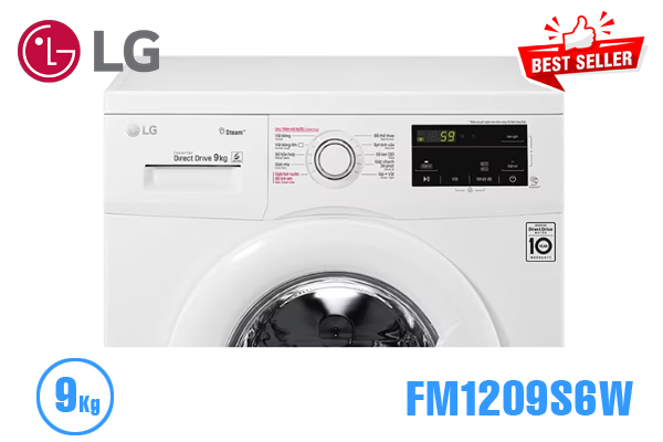 Máy giặt LG FM1209S6W inverter 9Kg cửa ngang [Màu trắng]