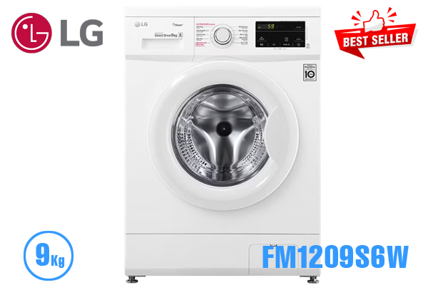 Máy giặt LG FM1209S6W inverter 9Kg cửa ngang [Màu trắng]
