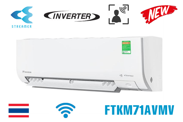 Điều hòa Daikin inverter 1 chiều 24000BTU FTKM71AVMV Thái lan