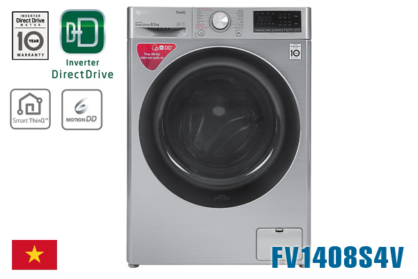 LG FV1408S4V, Máy giặt LG 8.5kg cửa ngang [Giá rẻ nhất 2020]