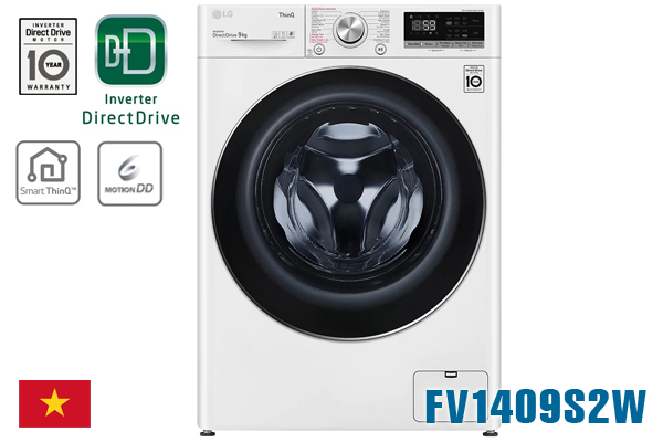 LG FV1409S2W, Máy giặt LG 9kg cửa ngang [Giá rẻ nhất 2020]