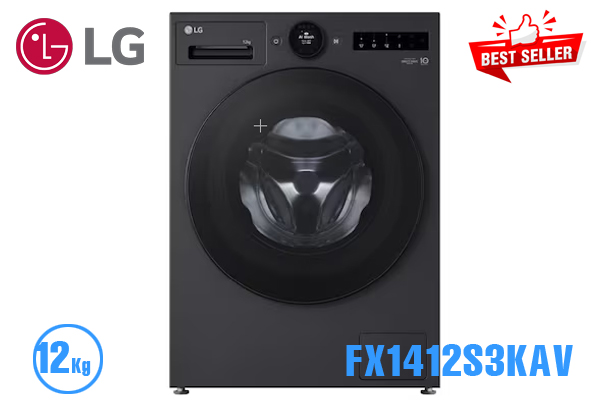 Máy giặt LG FX1412S3KAV 12kg cửa ngang inverter [Màu ghi Xám]