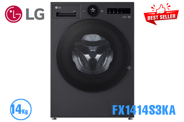 Máy giặt LG FX1414S3KA 14kg cửa ngang màu đen [Ra mắt 2025]