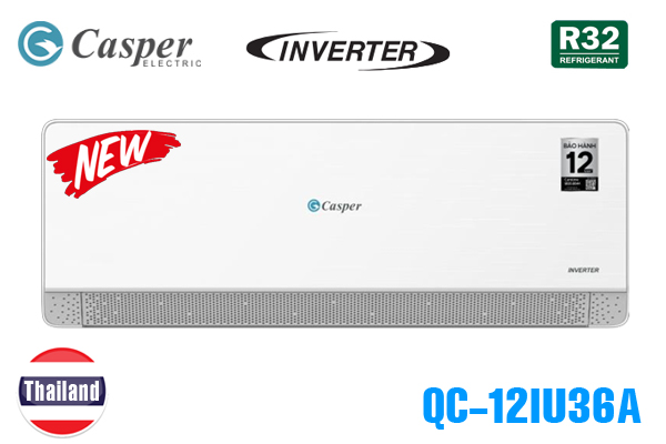 QC-12IU36, Điều hòa Casper 12000 BTU 1 chiều inverter R32