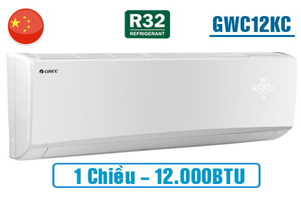 Gree GWC12KC-K6N0C4, Điều hòa Gree 1 chiều 12000BTU gas R32