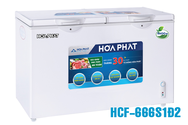 HPF AD6352, Tủ đông Hòa Phát 352 lít 1 ngăn dàn Đồng