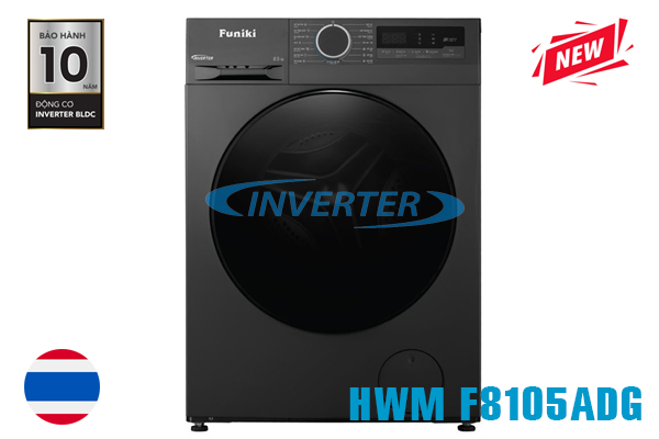 Máy giặt Funiki inverter 10.5 kg HWM F8105ADG Giá Cực rẻ