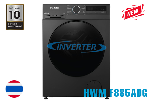 Máy giặt Funiki inverter 8.5 kg HWM F885ADG Giá rẻ, Ưu đãi lớn