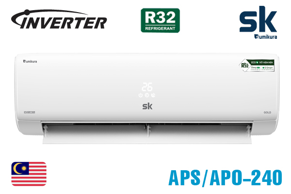 APS/APO-240DC, Điều hòa Sumikura 24000BTU 1 chiều Inverter 