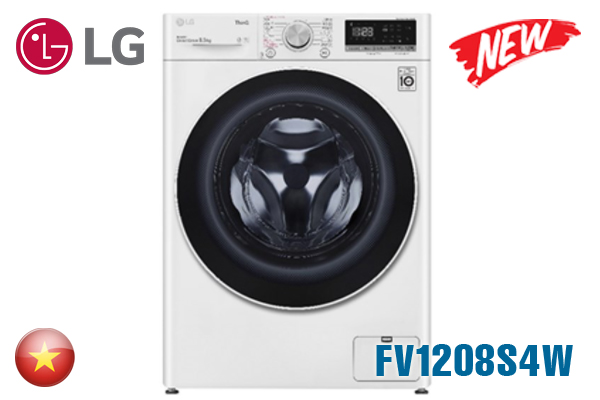 Máy giặt LG FV1208S4W 8.5kg cửa ngang inverter [Màu Trắng]