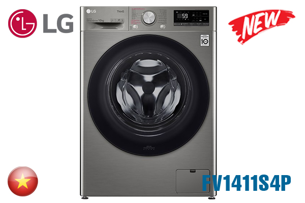 Máy giặt LG FV1411S4P 11kg cửa ngang inverter [Màu ghi xám]