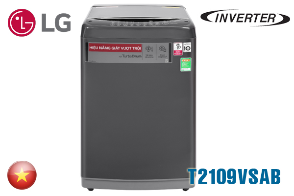 Máy giặt LG T2109VSAB cửa trên 9Kg màu đen [Giá rẻ nhất]