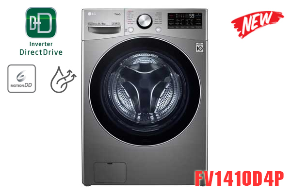 Máy giặt Sấy LG inverter 10kg FV1410D4P giá rẻ, chính hãng