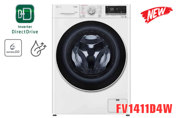 Máy giặt sấy LG inverter 11kg FV1411D4W giá rẻ, chính hãng