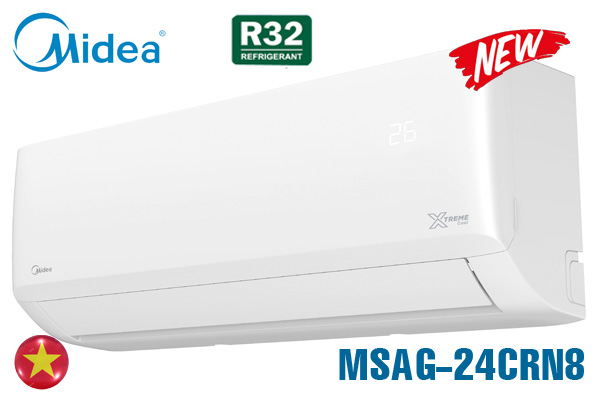 MSAG-24CRN8, Điều hòa Midea 24000 BTU 1 chiều giá rẻ 2023