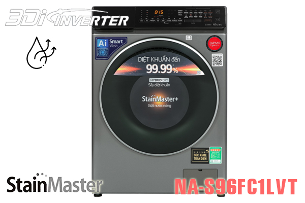 Máy giặt sấy Panasonic NA-S96FC1LVT Giá tốt nhất, Khuyến mại lớn