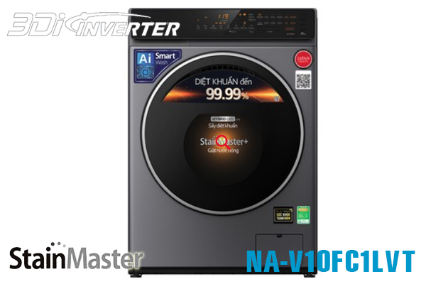 Máy giặt Panasonic NA-V10FC1LVT cửa ngang 10kg inverter
