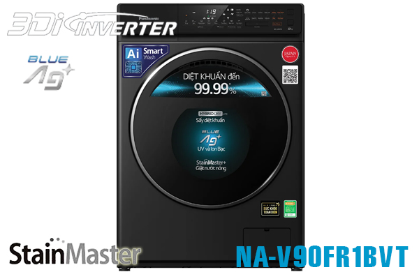 Máy giặt Panasonic NA-V90FR1BVT 9kg cửa ngang (màu đen)