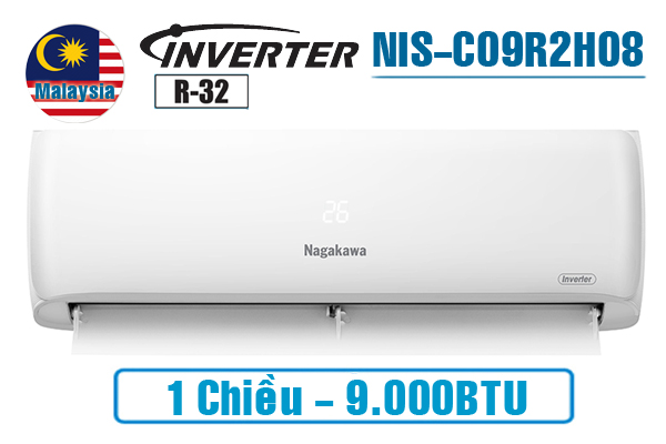 NIS-C09R2H08, Điều hòa Nagakawa 9000BTU 1 chiều inverter