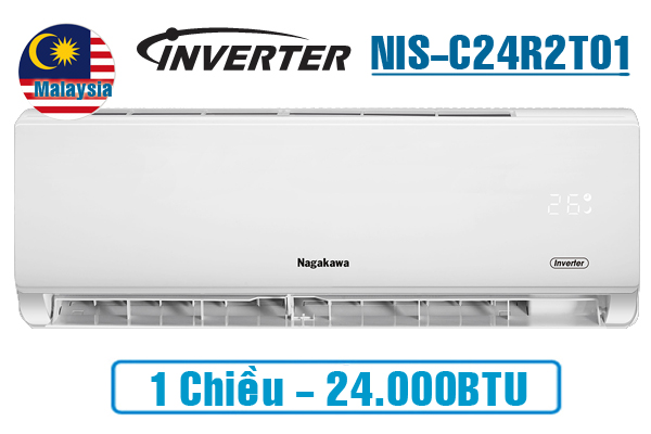 Nagakawa NIS-C24R2T01, Điều hòa Nagakawa 24000BTU 1 chiều inverter