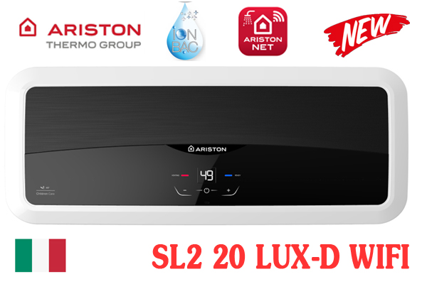 Bình nóng lạnh Ariston 20 lít SL2 20 LUX-D AG+ WIFI [Model 2022]