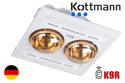 Đèn sưởi Kottmann âm trần 2 bóng K9R