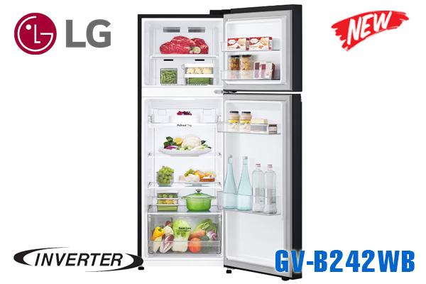 Tủ Lạnh LG Inverter 243 Lít GV-B242WB màu đen [Model 2023]