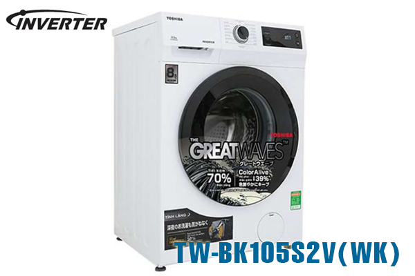 Máy giặt Toshiba TW-BK105S2V(WS) 9.5kg inverter cửa ngang