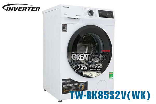 Máy giặt Toshiba TW-BK85S2V(WK) 7.5kg inverter cửa ngang