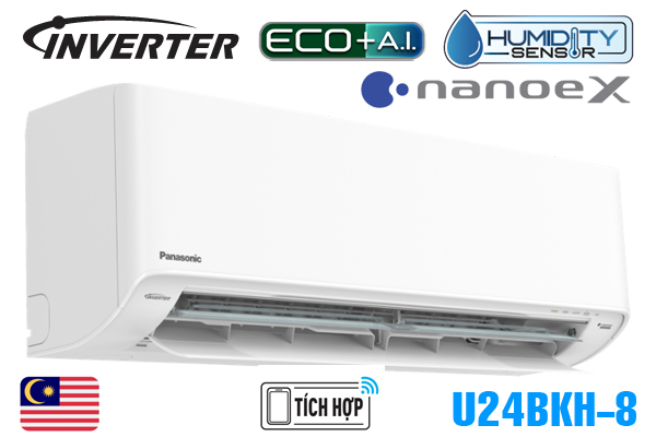 Điều hòa Panasonic U24BKH-8 inverter 24000 BTU 1 chiều [Model 2025]