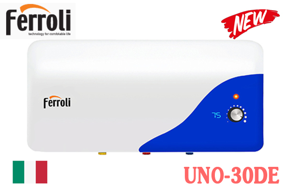 Bình nóng lạnh Ferroli 30l UNO-30DE [Model 2022]