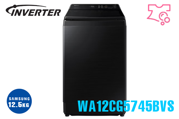 Máy giặt Samsung Inverter 12 kg WA12CG5745BVSV model 2023, Giá rẻ