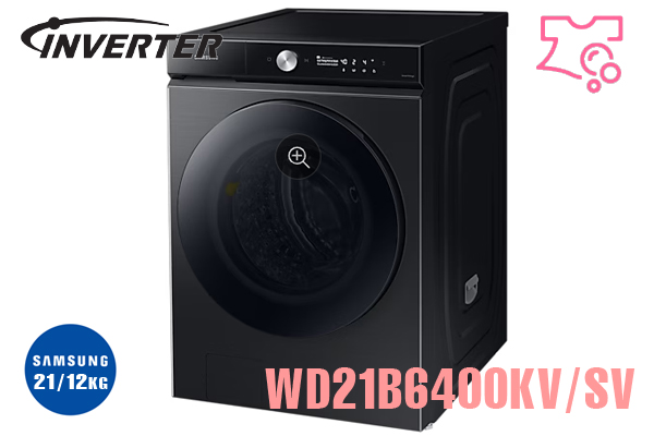 Máy giặt sấy Samsung Inverter 21/12 Kg WD21B6400KV Giá rẻ nhất HN