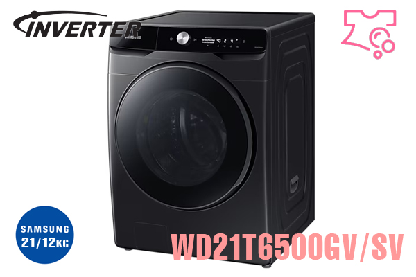 Máy giặt sấy Samsung inverter 21 kg WD21T6500GV/SV Giá rẻ 2023