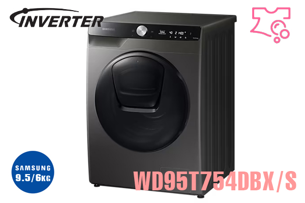 Máy giặt sấy Samsung addwash inverter 9.5kg WD95T754DBX/SV WD95T754DBX/SV giá rẻ, chính hãng