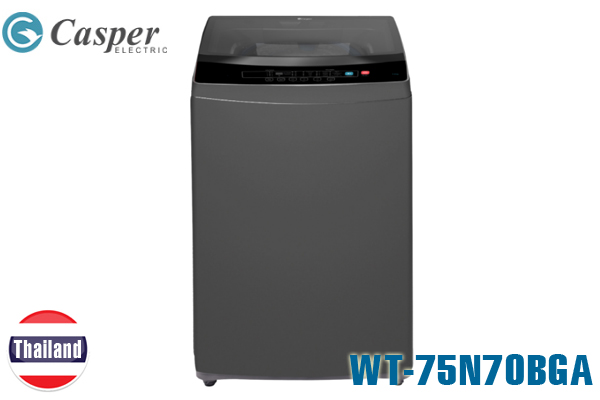 WT-75N70BGA, Máy giặt Casper 7.5 Kg cửa trên